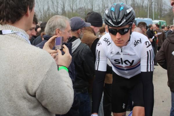 Geraint Thomas (Sky) is in excellent form, as testified by his strong showing at Dwars Door Vlaanderen on Wednesday.