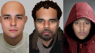 modern e-fit images of three men
