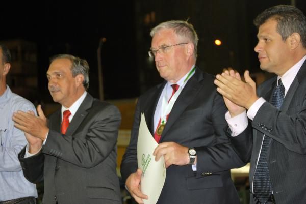 UCI president Pat McQuaid was on hand to watch the racing.