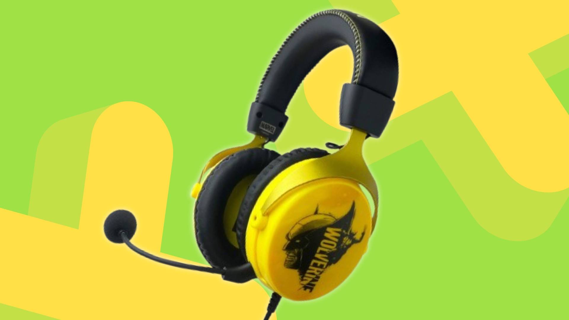 Image of the wired Marvel's Wolverine gaming headset on a light green GamesRadar+ background.