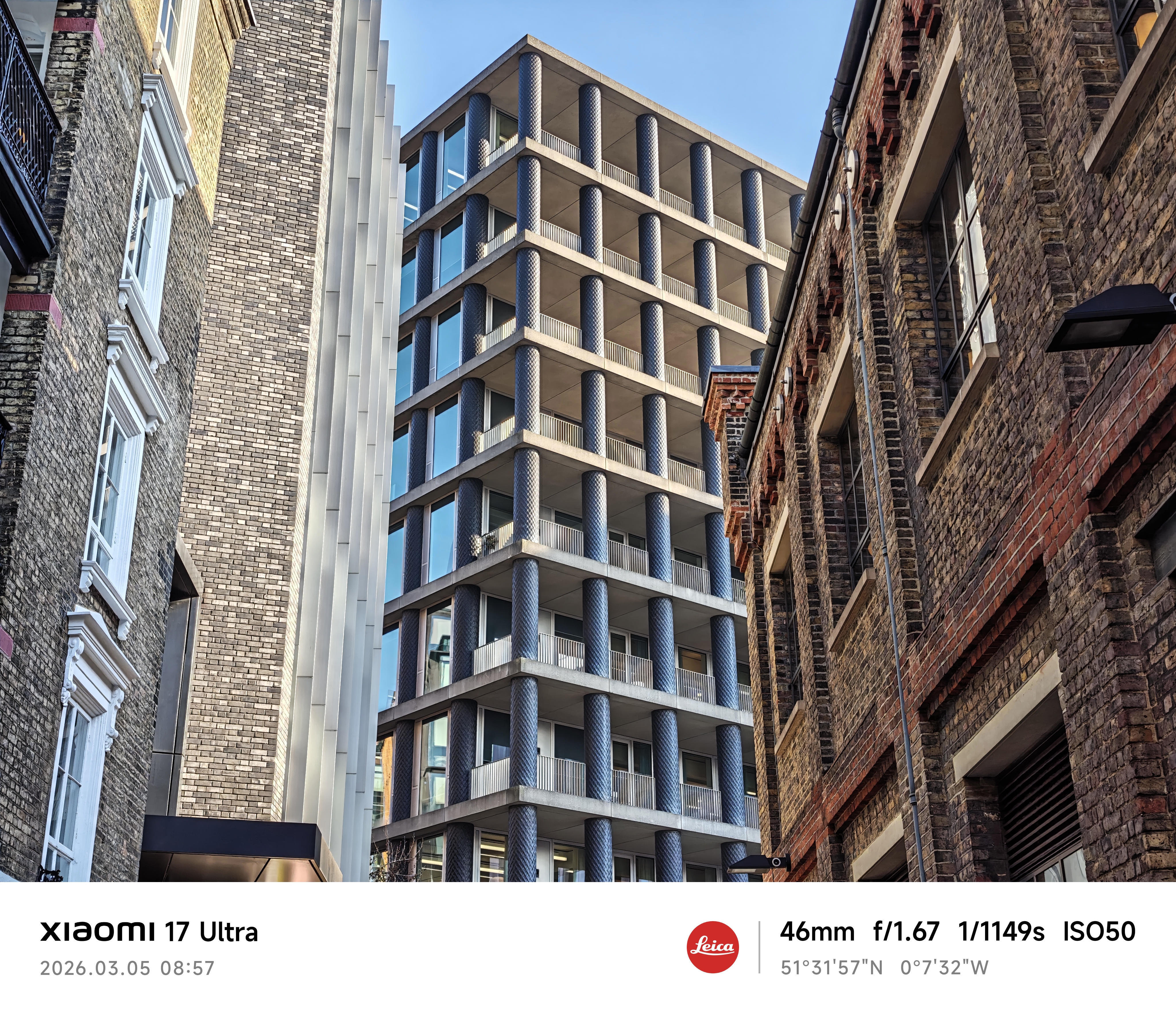 Xiaomi 17 Ultra camera sample highrise zoom 2x