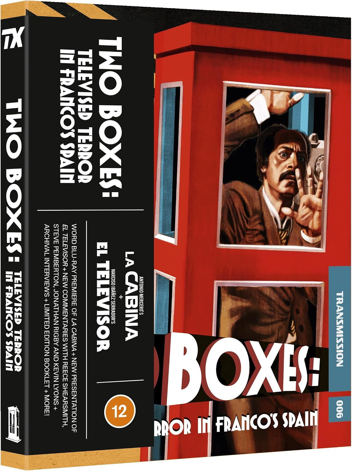 The cover of the Blu-ray Two Boxes: Televised Terror In Franco's Spain.