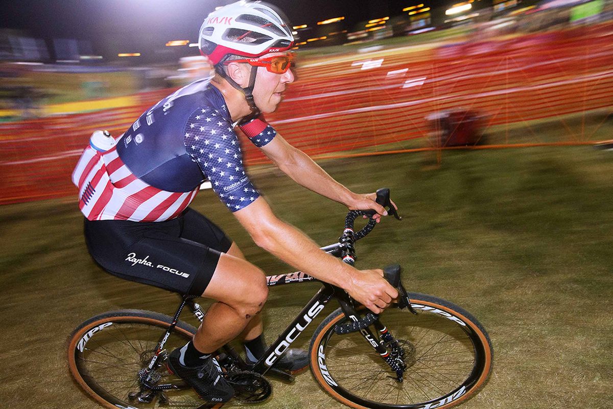 Jeremy Powers in front of his home crowds at CrossVegas.