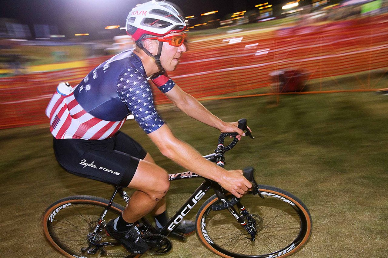 Jeremy Powers in front of his home crowds at CrossVegas.