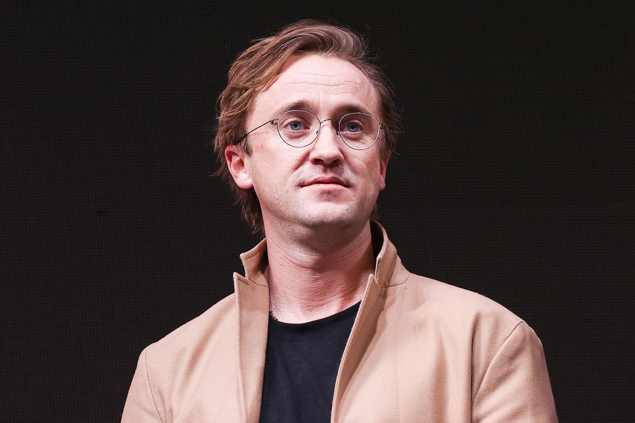 Tom Felton performs at Bubble Comics Con 2021 Festival in Moscow