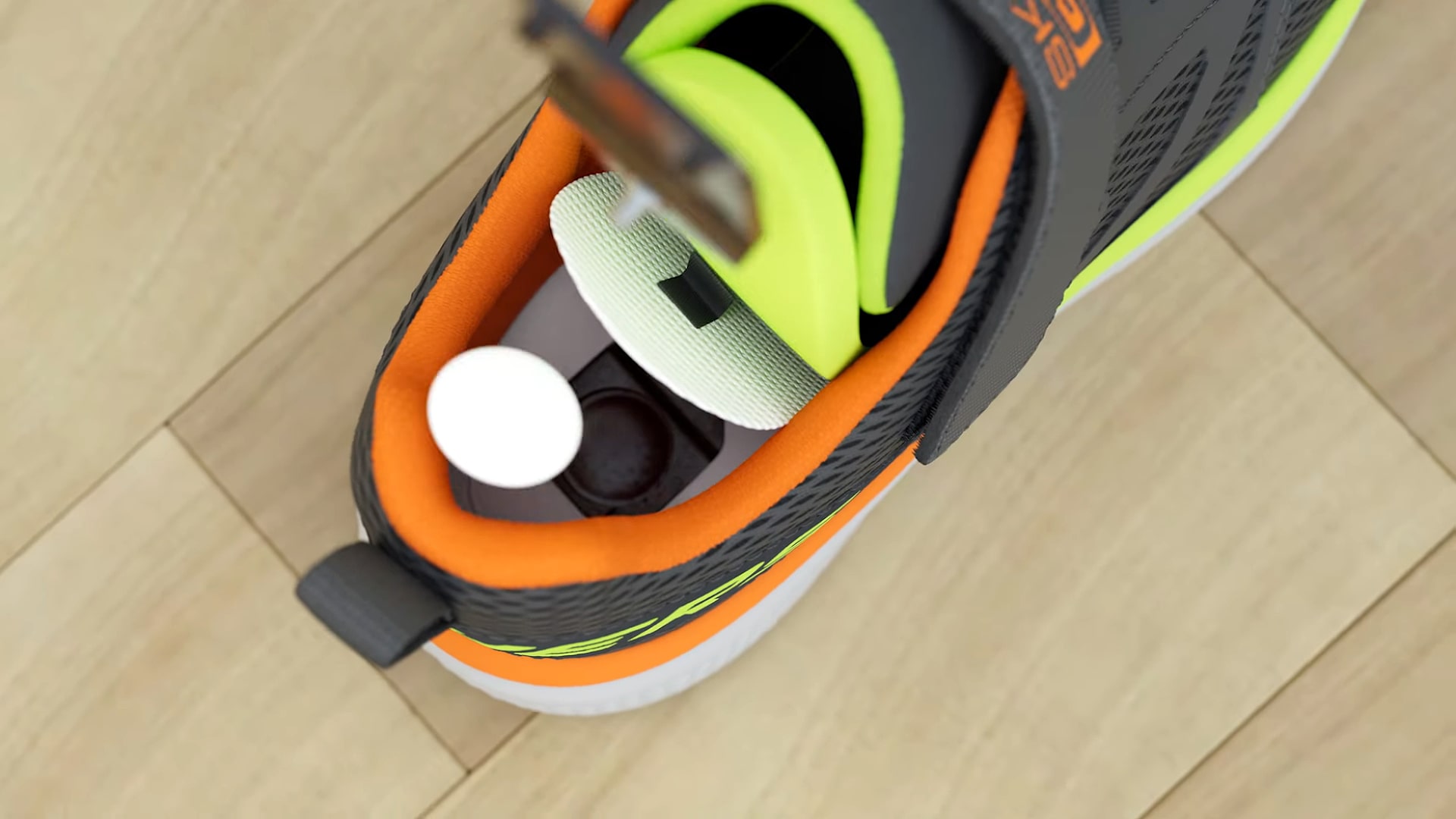 The Find My Skechers sneaker, which can store an Apple AirTag in its heel.