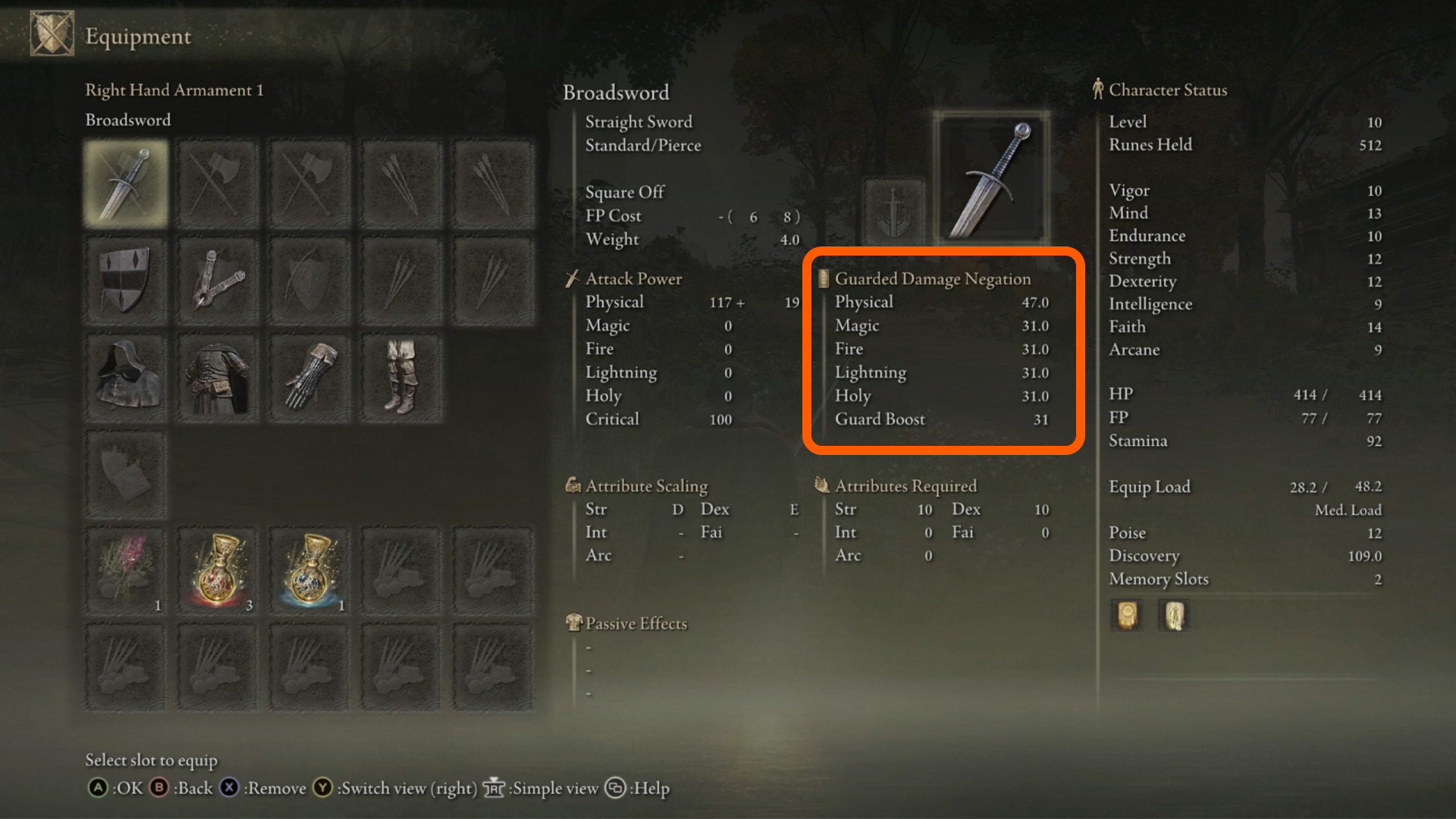Elden Ring two hand weapon controls