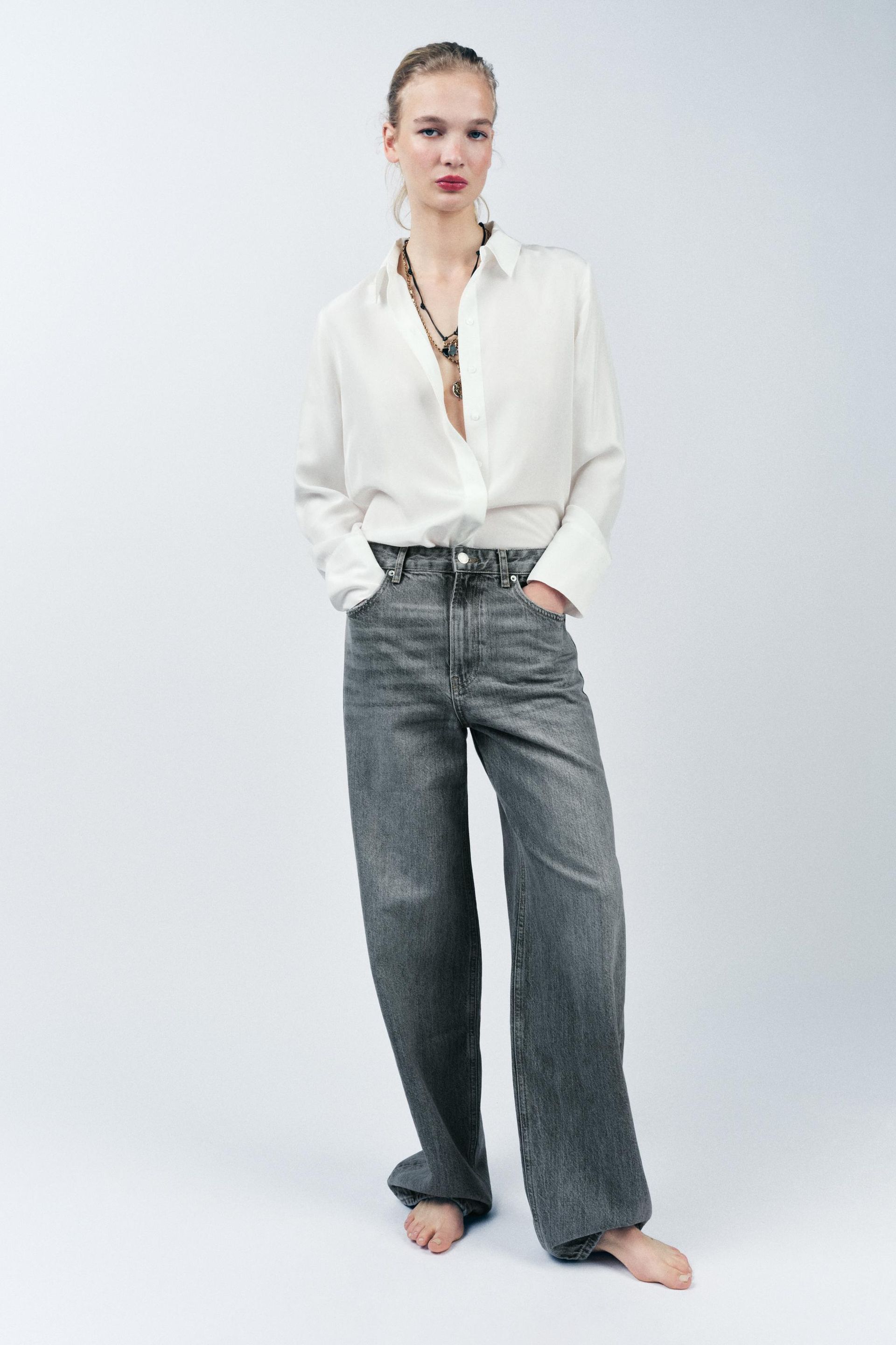 Mid Waist Baggy Jeans Zw Collection