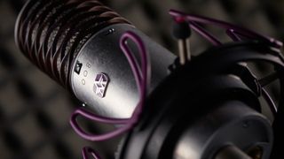 Close up of the Aston Microphones Spirit condenser mic
