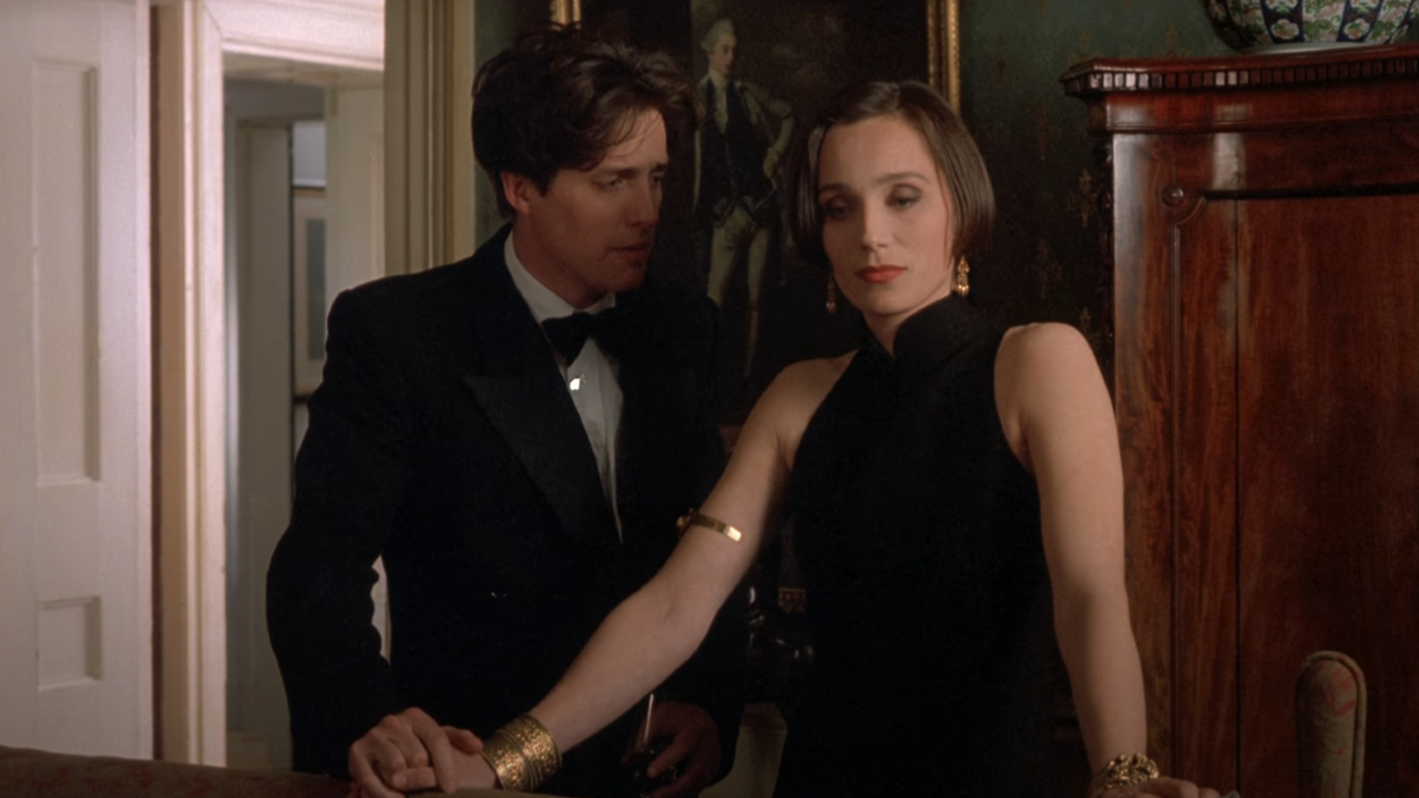 Hugh Grant and Kristin Scott Thomas in Four Weddings and a Funeral