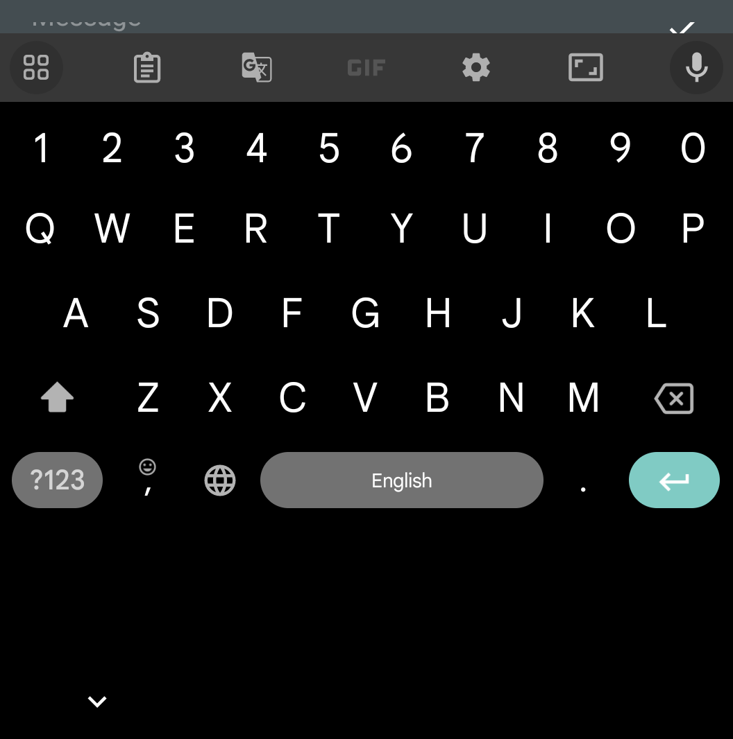 Gboard resize feature on the cover screen of the Motorola Razr Plus showing a new way to drag the keyboard's corners to change the size