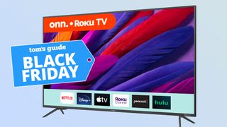 Walmart Onn 50-inch 4K Roku TV with deal tag 