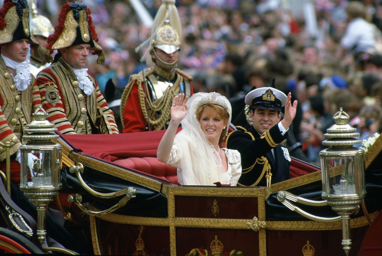 Sarah Ferguson wedding day Prince Andrew