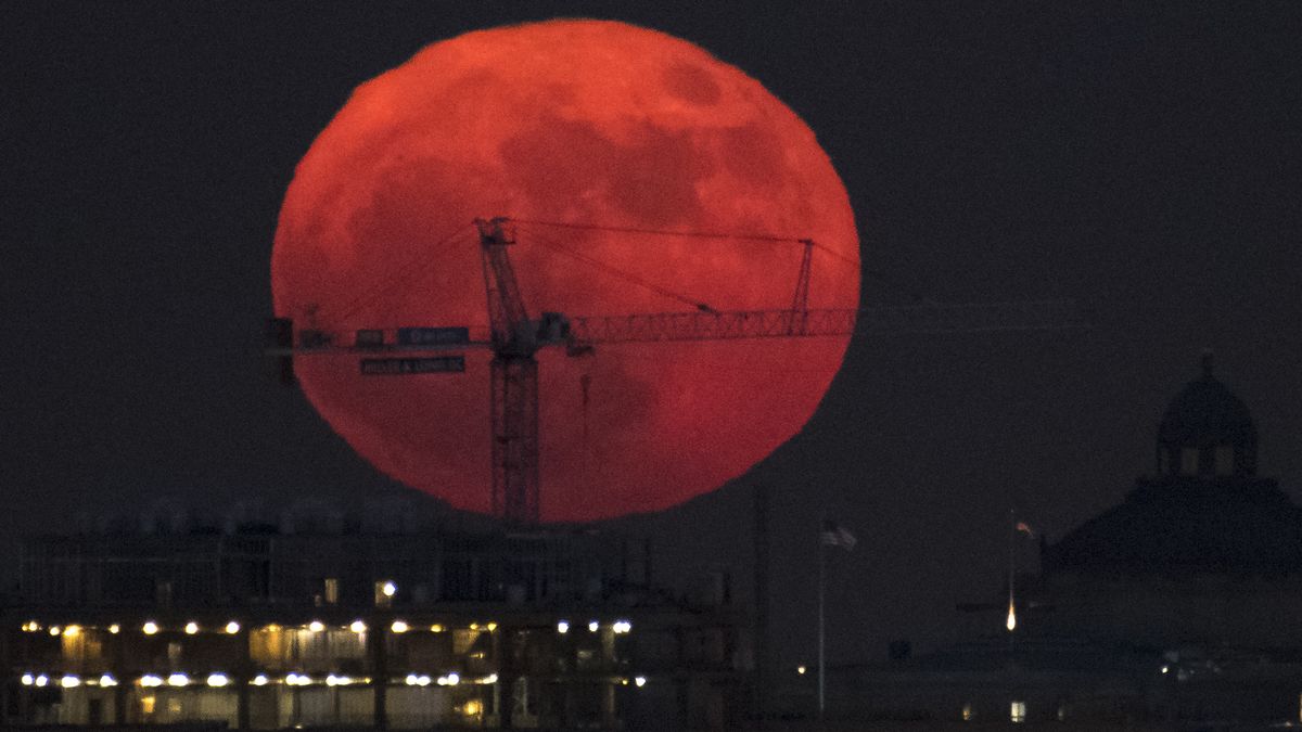Strawberry supermoon: How to watch June's full moon rise online for free