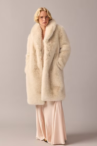 J.Crew Collection Limited-Edition Faux-Fur Coat