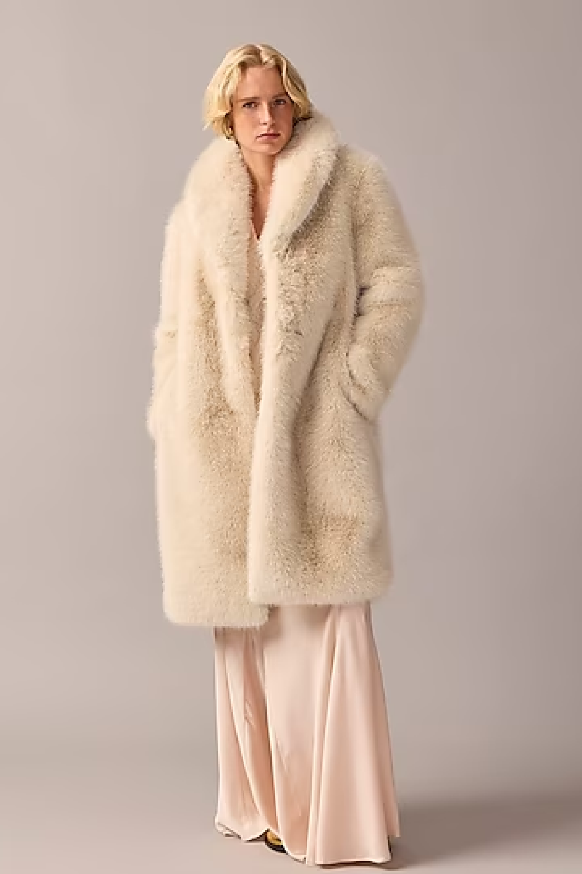 J.Crew Collection Limited-Edition Faux-Fur Coat
