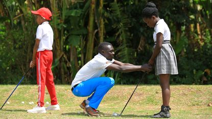 A lesson at Afriyea Golf Academy