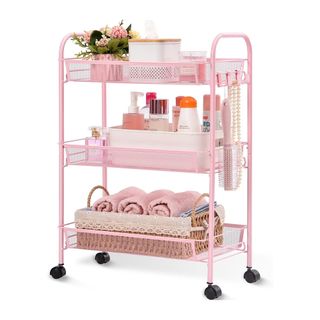 Pink storage cart
