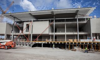 Construction work of restaurant and cafe