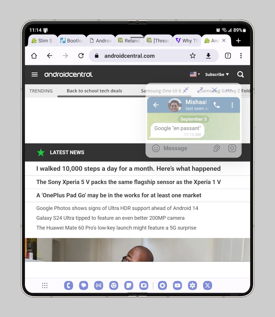 Transparent pop-up view window