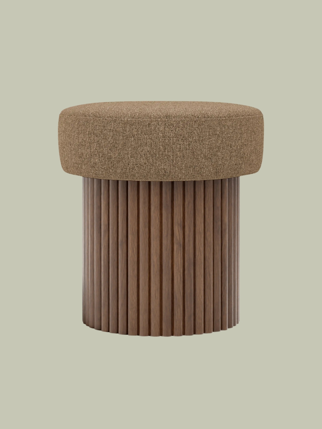 Cult Furniture, Alexis Speckled Cappuccino Boucle &amp;amp; Walnut