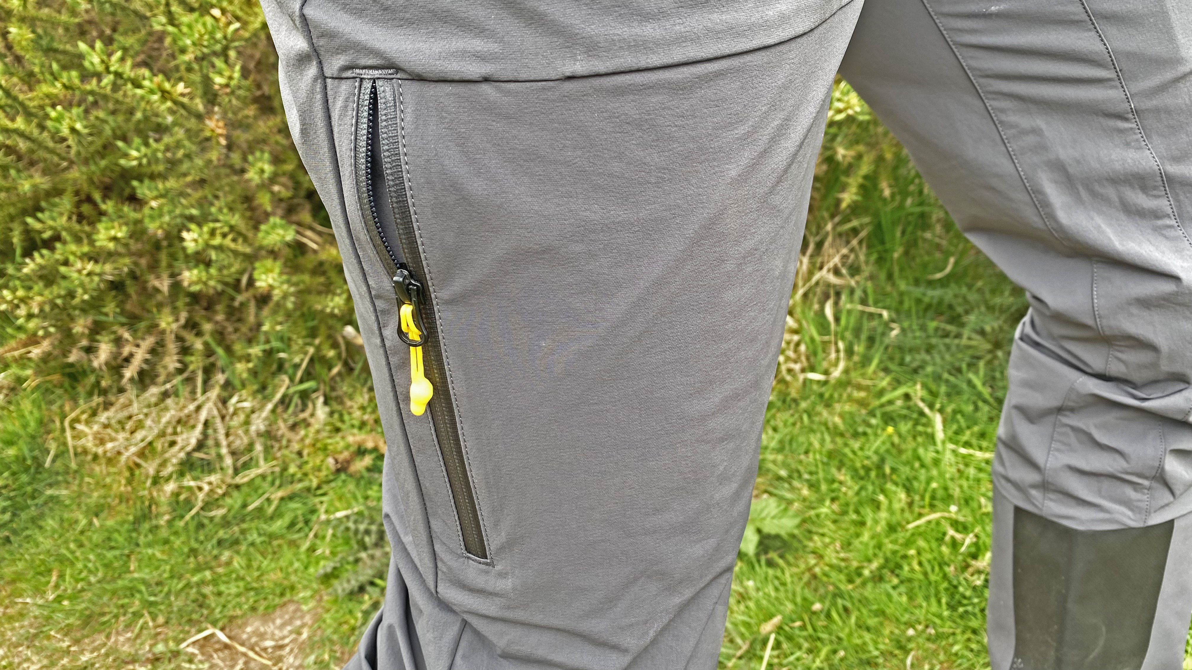 Showing the pockets on the Haglöfs LIM Flex pants
