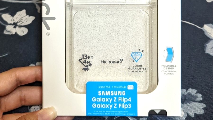 Speck Presidio Galaxy Z Flip 3 ve Flip 4 için Mükemmel Şeffaf Kılıf