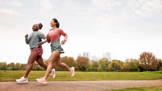 Asics Nagino AW2023 collection worn by models running in a park