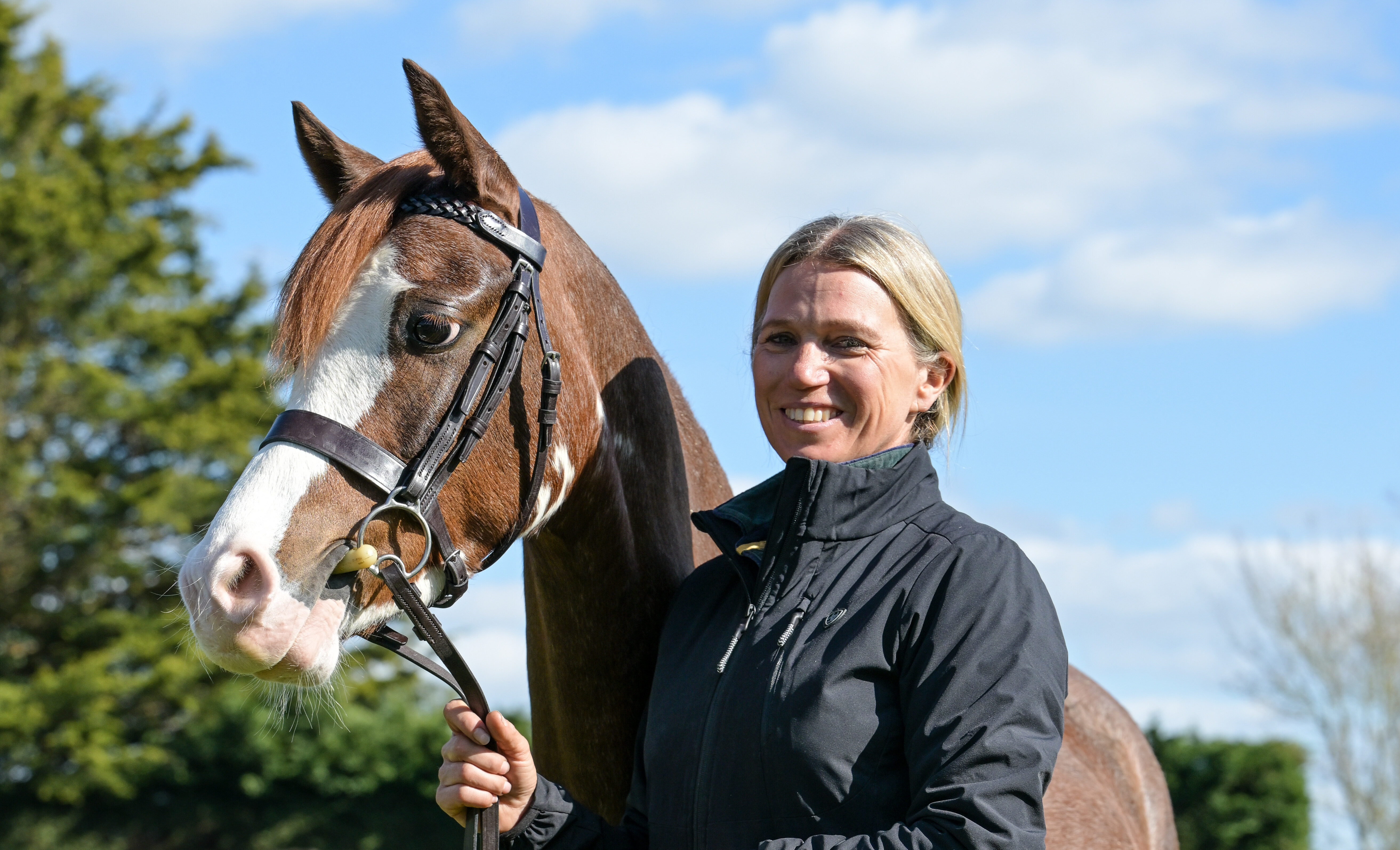 Linksbury Dazzling Diamond and producer Katy Marriot-Payne at Katy&amp;rsquo;s yard in the village of Hardwick near Wellingborough in Northamptonshire