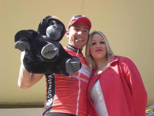 John Degenkolb (Th&uuml;ringer Energie Team) gets another stage win and gorilla.