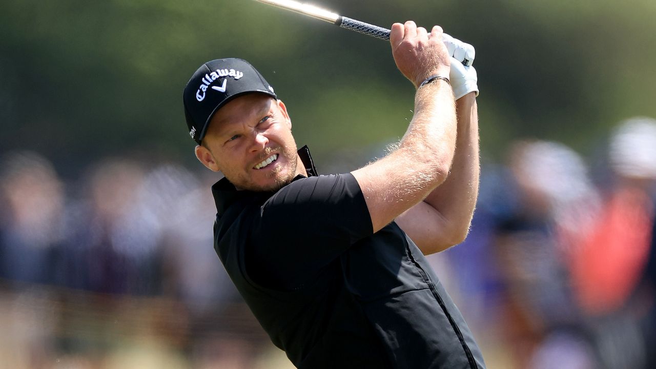 Danny Willett takes a shot takes a shot at the 2023 Open