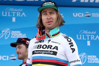 Peter Sagan enjoying his time on the podium