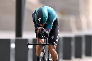 BUDAPEST HUNGARY MAY 07 Lennard Kmna of Germany and Team Bora Hansgrohe sprints during the 105th Giro dItalia 2022 Stage 2 a 92km individual time trial stage from Budapest to Budapest ITT Giro WorldTour on May 07 2022 in Budapest Hungary Photo by Stuart FranklinGetty Images