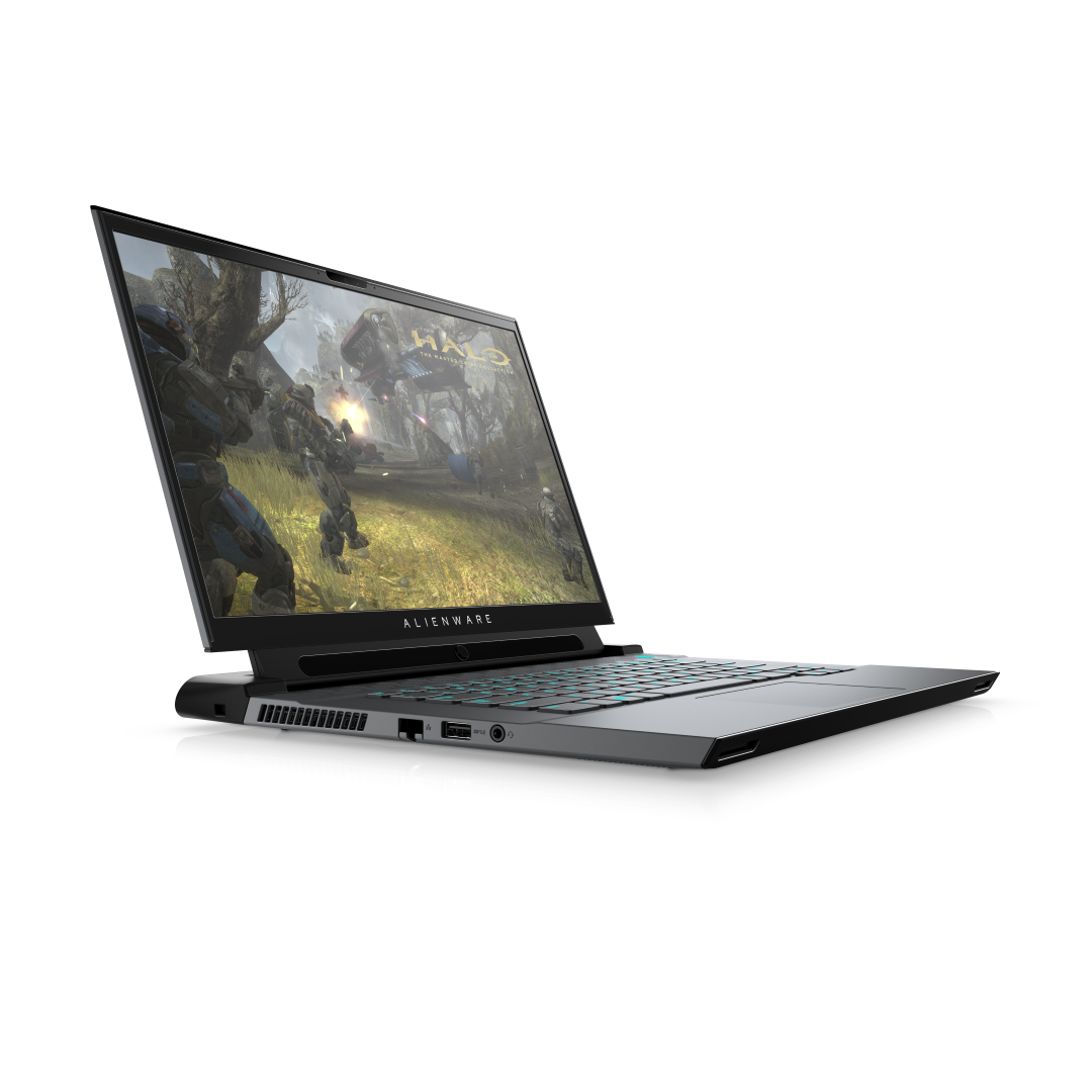 Alienware M15 R3 In Dark Side Of The Moon And Halo V1 Left Side And Tobii Eye Tracking