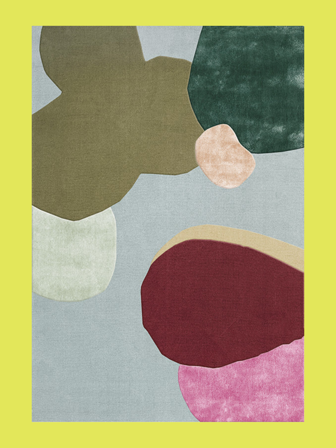 A patterned wool rug from LAYERED
