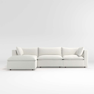 white sectional sofa