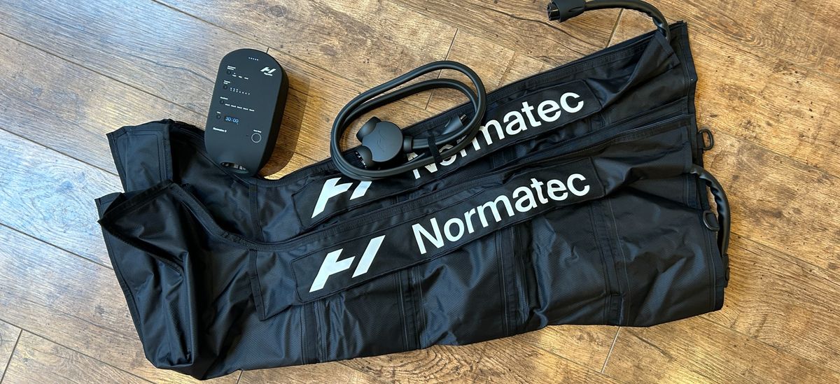 Hyperice Normatec 3 Legs compression boots and console