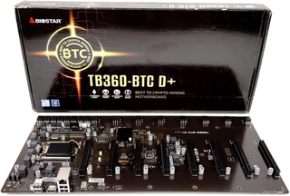 Biostar TB360-BTC D+ on a white background