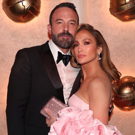 Jennifer Lopez and Ben Affleck at the 2024 Golden Globes