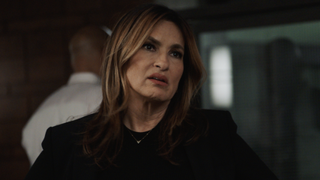 Mariska Hargitay looking exasperated as Olivia Benson in Law and Order SVU