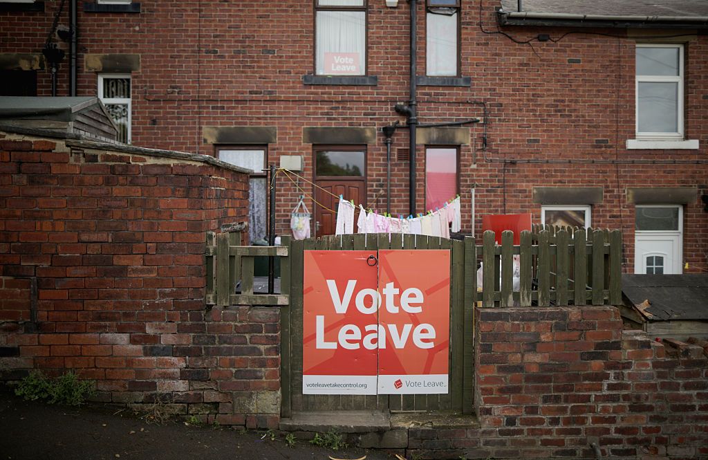 A pro-Brexit sign