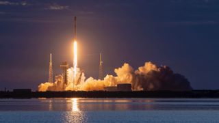 A SpaceX Falcon 9 rocket launches 29 Starlink satellites from Cape Canaveral Space Force Station in Florida on June 8, 2026.