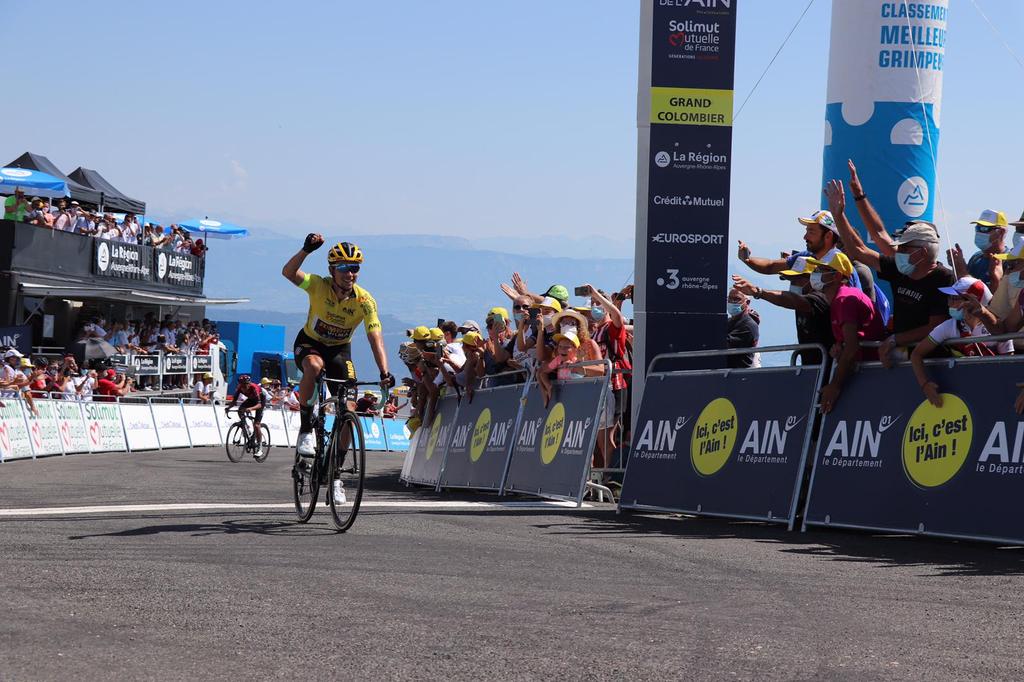 Primoz Roglic wins stage 3 of the Tour de l'Ain