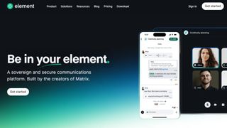 Website screenshot for Element.