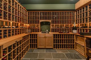 Wine cellar at Rob Lowe's mansion