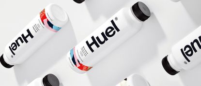 Attractive young, slim people with Huel Ready-to-drink