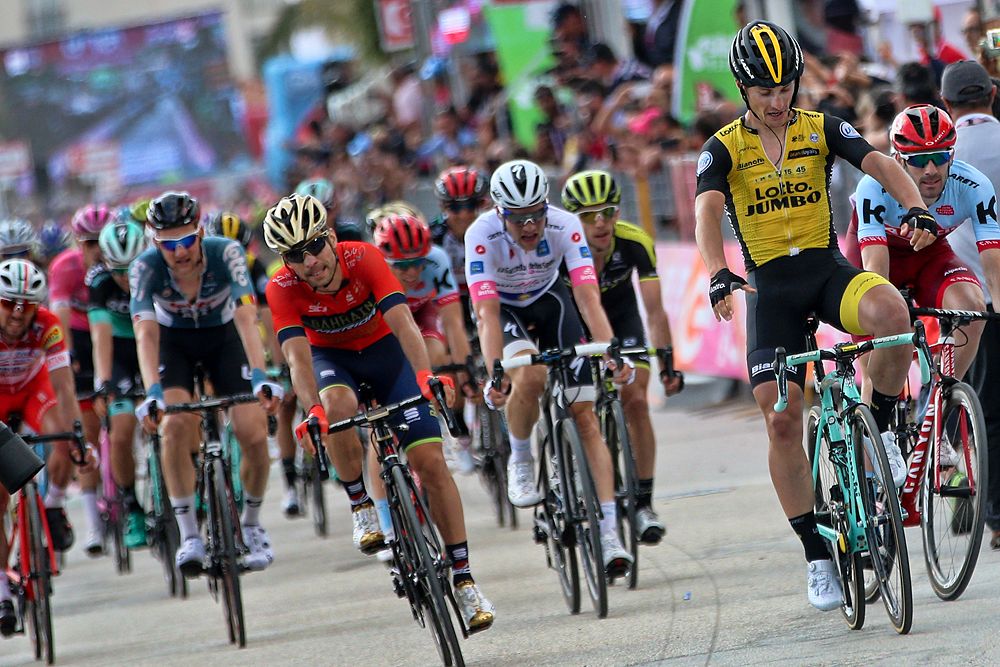 Enrico Battaglin (LottoNL-Jumbo) wins stage 5 at the Giro d'Italia