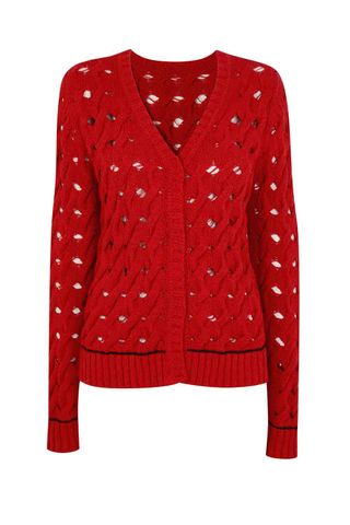 Topshop Unique SS16 Red Cardigan, £115
