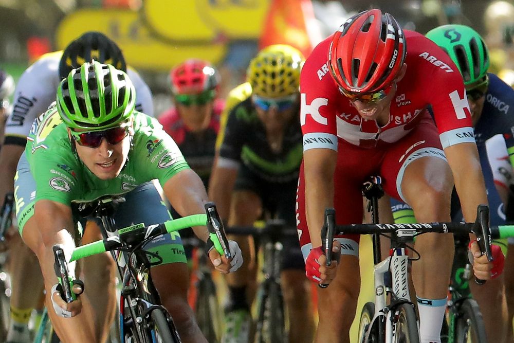 Peter Sagan edges out Alexander Kristoff to win stage 16 at the Tour de France