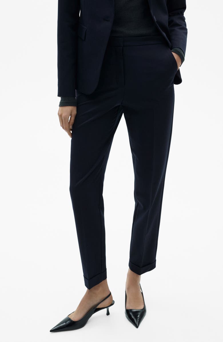 Straight Leg Suit Pants